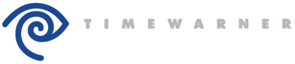 Die Unternehmen TIME und WARNER wurden auch in einem Markensymbol miteinander vereint (Design und Art Direction: Steff Geissbuhler, Partner und Hauptagentur: Chermayeff & Geismar Inc., 1990. Copyright: TimeWarner, New York, www.timewarner.com).